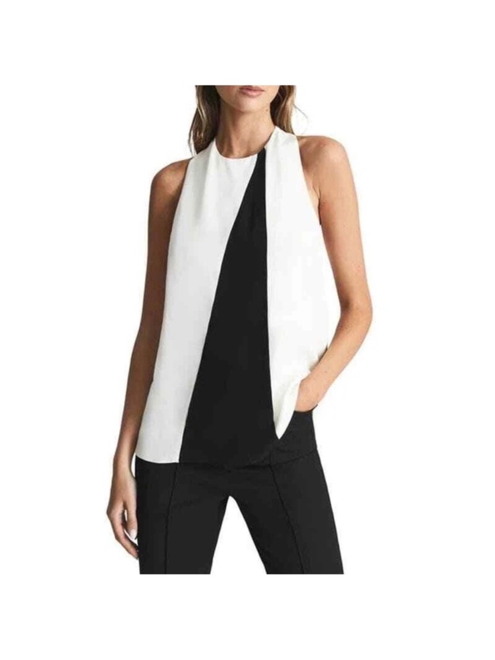 Reiss |‎ Sharon Colorblock Tank Blouse | NWT | Women’s Size 4